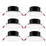 4" White Round LED Recessed Lighting Kit