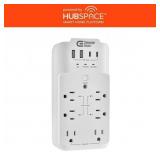 6-Outlet Smart Surge Protector with USB Ports