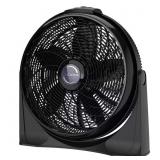 20 in. Cyclone Floor Fan, 3 Speeds, Black