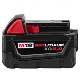$159 Milwaukee M18 RedLithium 5Ah Battery Pack