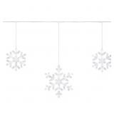 150-Count Cool White LED Snowflakes Lights