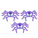 10 in. Halloween LED Spiders 3-Pack