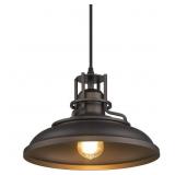 1-Light Farmhouse Barn Pendant, Oil Rubbed