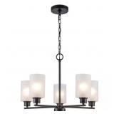Cawthon 5-Light Black Chandelier