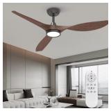 $140 R3 52" Indoor Ceiling Fan with Light, Remote