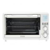 $130 Toaster Oven 1500W 6-Slice Ivory/Chrome