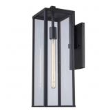 Oxford 22.5 in. 1-Light Black Wall Light