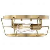 Glavin 13 in. 2-Light Flush Mount