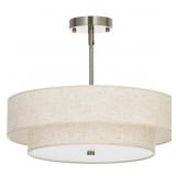 18 in. 4-Light Brushed Nickel Pendant Light