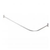 68"x 28" L-Shaped Shower Curtain Rod, Nickel