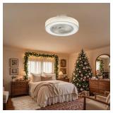 20 in. LED Indoor White Ceiling Fan Light