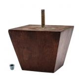 3 in. x 3-7/8 in. Stained Cherry Bun Foot