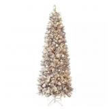 7.5 ft Pre-Lit Pencil Slim Tree