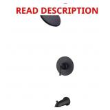 $159 Oswell 1-Handle Tub/Shower Faucet Matte Black