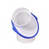 4 in. Hub x Hub PVC 0 90  Elbow Fitting