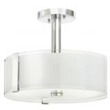 Bourland 14 in. 3-Light Chrome Ceiling Light