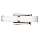 1 Lot 2-Home Decorators 12W Polished Nickel Bath L