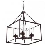 $169 Hampton Bay Lainey 4-Light Bronze Chandelier