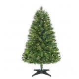 4 ft Pre-Lit LED Woodtrail Fir Tree T1