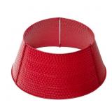 22 in. D Red Hammered Metal Tree Collar (KD)