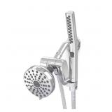 12-Spray 5 in. Dual Shower Head Chrome