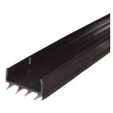 36 in. Brown Vinyl U-Shape Door Seal