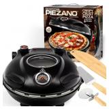 $143 Piezano 12in Black Indoor Grill Oven Bundle