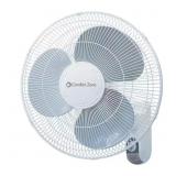 16 in White Oscillating 3-Speed Wall-Mount Fan