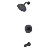 $159 Oswell Matte Black Tub & Shower Faucet