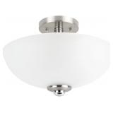 GLOBE Electric 63357 2-Light Semi-Flush Mount