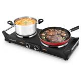 Techwood ES-3203 Hot Plate 1800W Double Burner