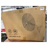 Industrial Wall Fan 20in Wallmounted Silver Fan