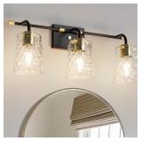 $103 24-in. 3-Light Black Vanity Light