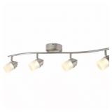 $109 2.6 ft. 4-Light Brushed Nickel LED Track Kit