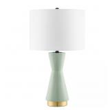 Melbourne 24" Sage & Gold Ceramic Table Lamp
