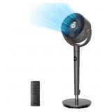 7 in. Pedestal Floor Fan, 8-Speeds, 120  Osc.