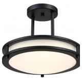 $109 2-Westinghouse Lauderdale 12" LED Semi-Flush