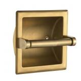 Recessed Toilet Paper Holder, Wall Mount, Gold
