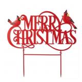 24 in. L Metal Christmas Yard Stake