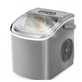 COWSAR 8.7in Countertop Ice Maker Grey