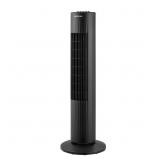 28 in. 3-Speed Oscillating Tower Fan in Black