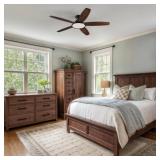 $187 52 in Indoor Black Fan with 3CCT LED Light