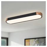 $103 HUOKU Lumin 38 in. W 1-Light LED Flush Mount