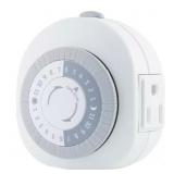 1 lot (2) 24-Hour Indoor Plug-In 1-Outlet Timer (1