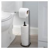 Toilet Paper Reserve and Dispenser in Bronze