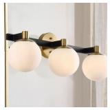 $120 Modernist Globe 24in 3-Light Vanity Light