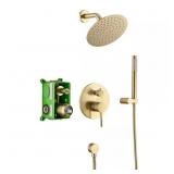 $154 Brushed Gold 1-Handle Shower Faucet 1.8 GPM