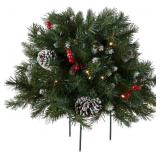 National Tree Co. 18" Pre-Lit Berry Urn Filler