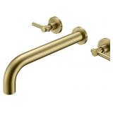 $133 SUMERAIN Wall Tub Filler Faucet Brushed Gold