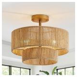 $109 Parrot Uncle 3-Light 15.4-in Antique Gold